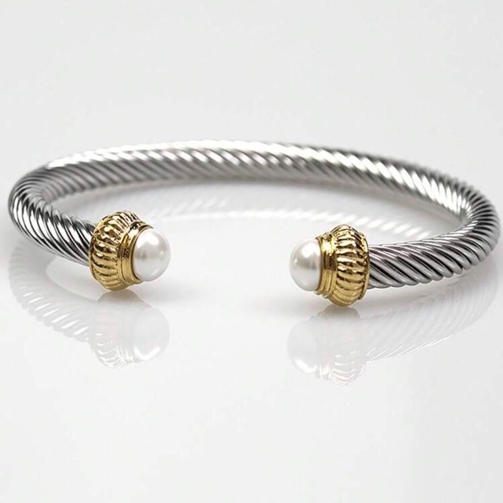 Twisted Cable Stainless Steel Bracelet